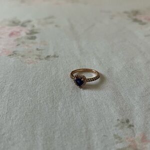 Pandora blue heart ring